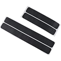 fgghfgrtgtg 4PCS dellautomobile 3D del davanzale Della Porta Anti dello Scuff Pedale di Protezione Proteggere in Fibra…